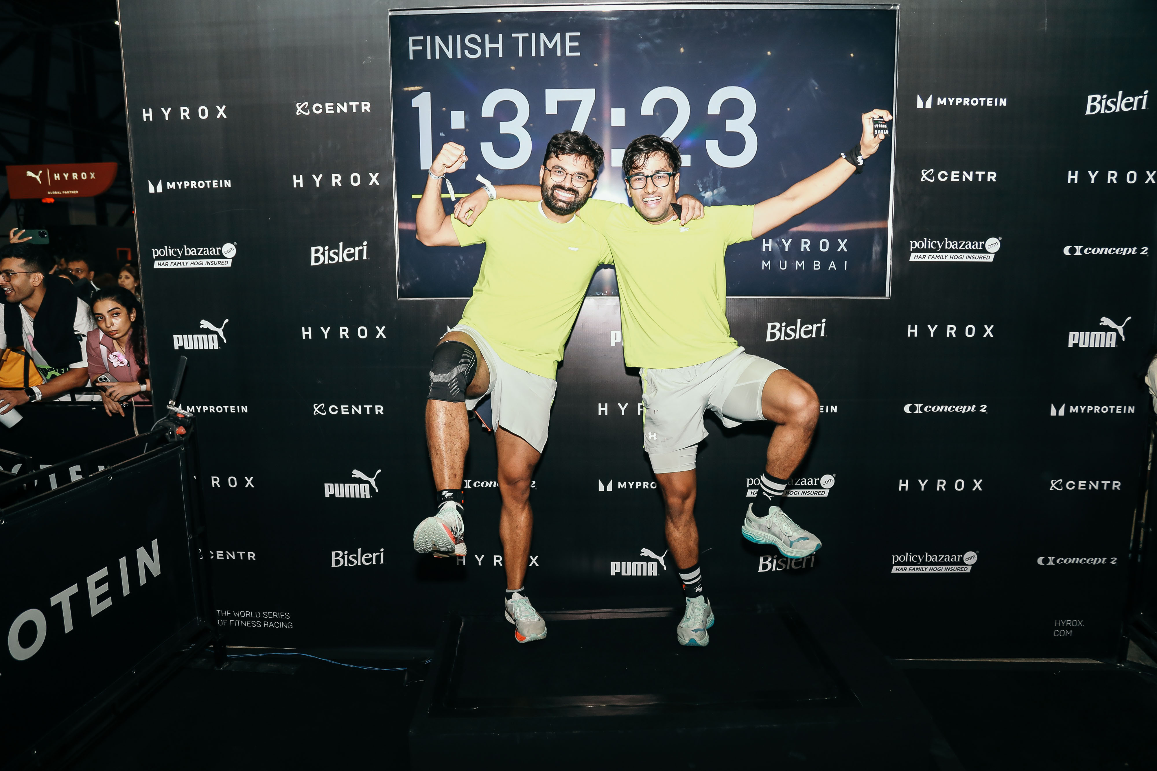 Naman at HYROX race